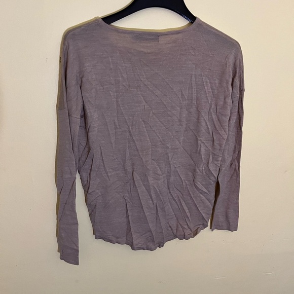 The Limited Tan Crew Neck Sweater Lightweight Knit - Picture 2 of 3